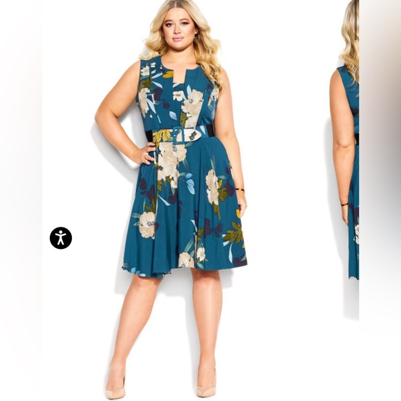 New vintage knee length stunning dress. NWT - Picture 5 of 6